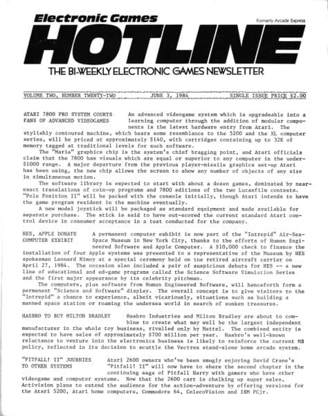 Cover of Arcade Express / Electronic Games Hotline issue 22