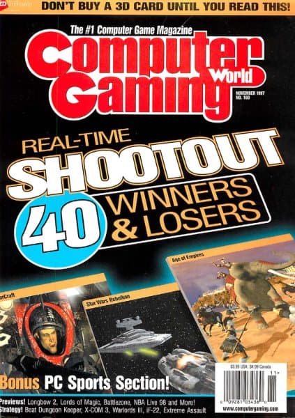 Cover of Computer Gaming World issue 160