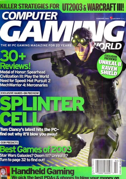 Computer Gaming World issue 223, Feb 2003
