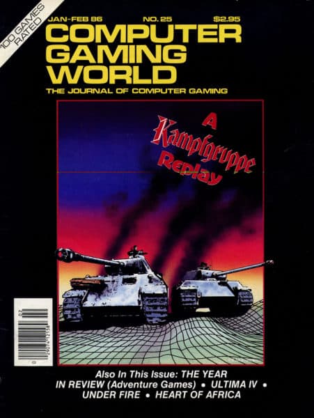 Computer Gaming World issue 25, Jan-Feb 1986