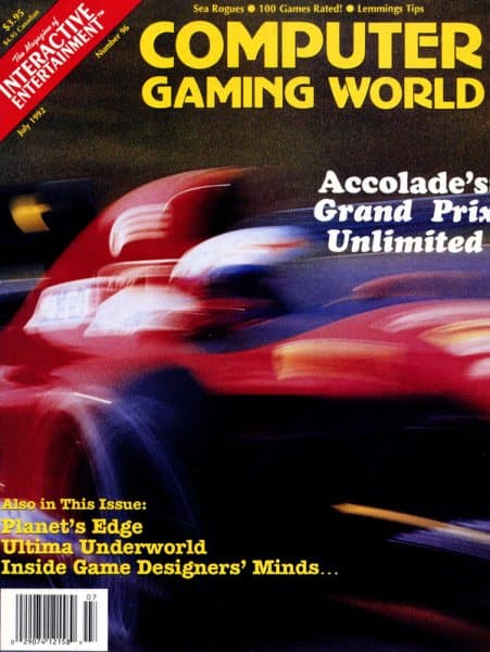 Cover of Computer Gaming World issue 96