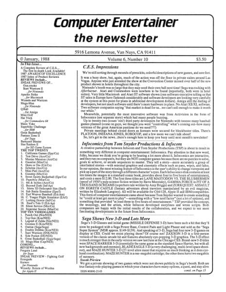 Cover of Computer Entertainer issue 10