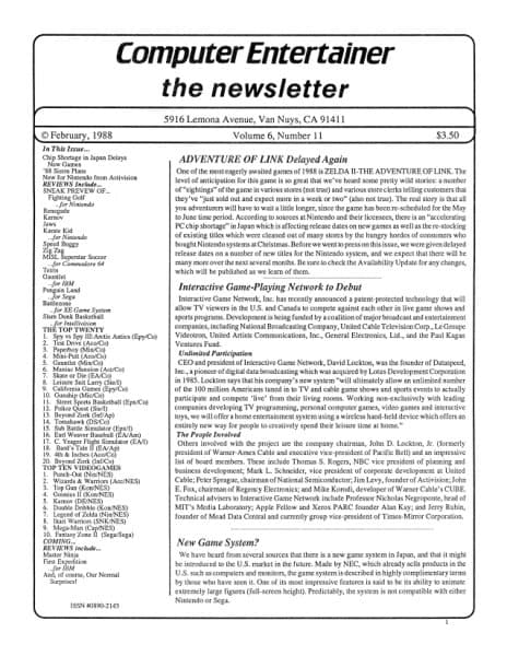 Cover of Computer Entertainer issue 11