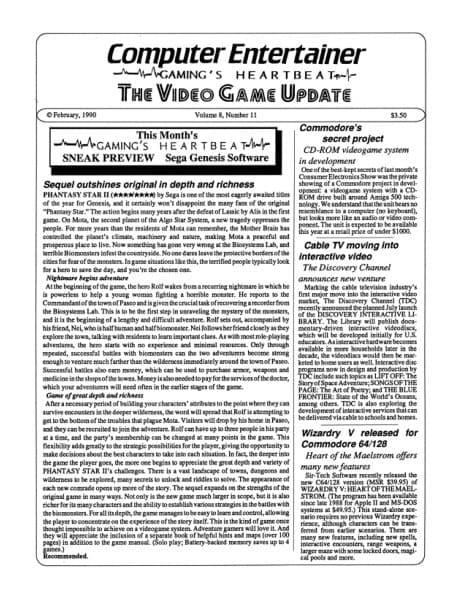 Cover of Computer Entertainer issue 11