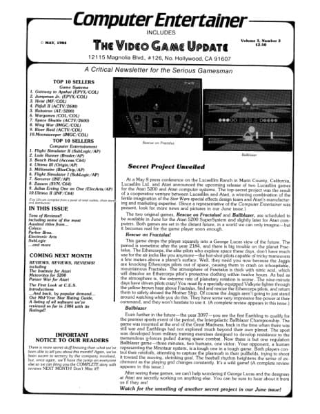 Cover of Computer Entertainer issue 2