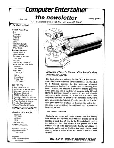 Cover of Computer Entertainer issue 3