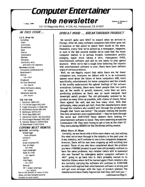 Cover of Computer Entertainer issue 4