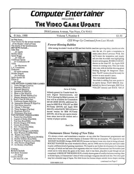 Cover of Computer Entertainer issue 4