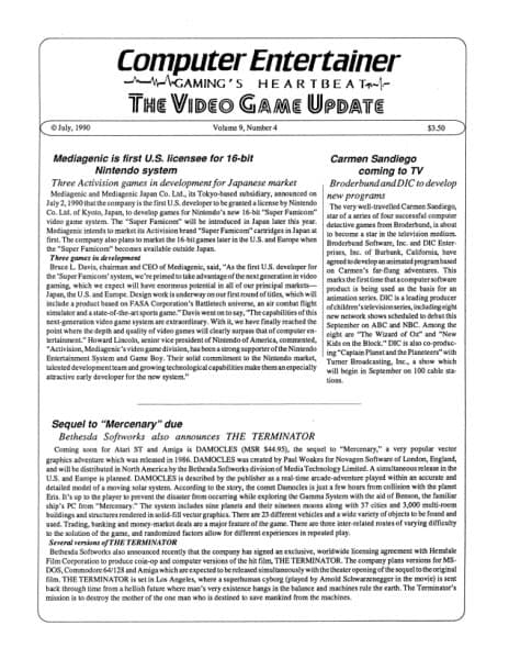 Cover of Computer Entertainer issue 4