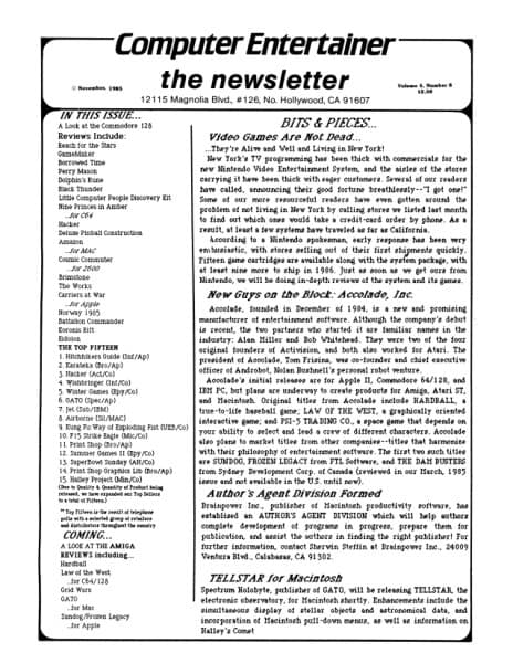 Cover of Computer Entertainer issue 8
