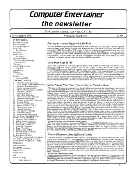 Cover of Computer Entertainer issue 8