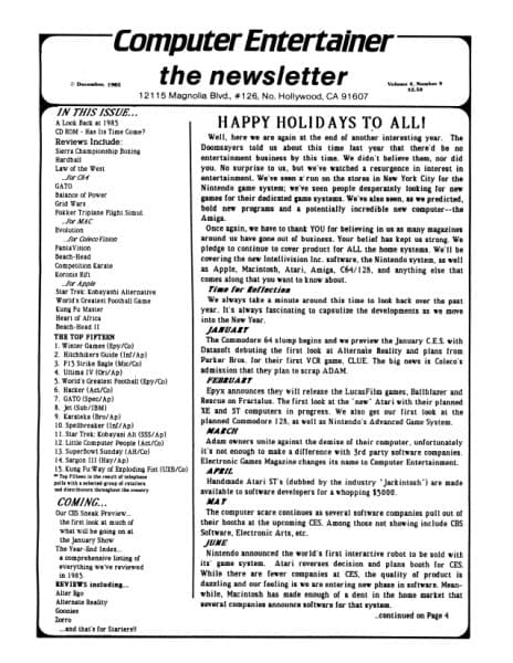 Cover of Computer Entertainer issue 9