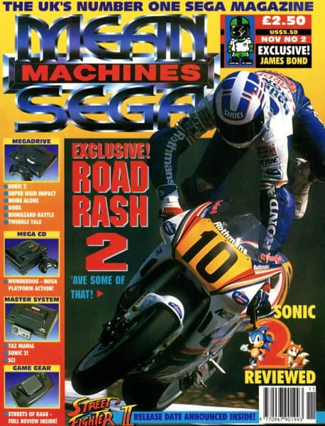 Cover of Mean Machines Sega issue 2
