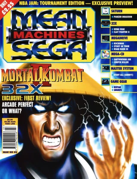 Cover of Mean Machines Sega issue 29