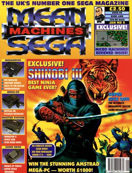Cover of Mean Machines Sega issue 4