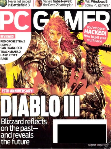 Cover of PC Gamer (US) issue 221