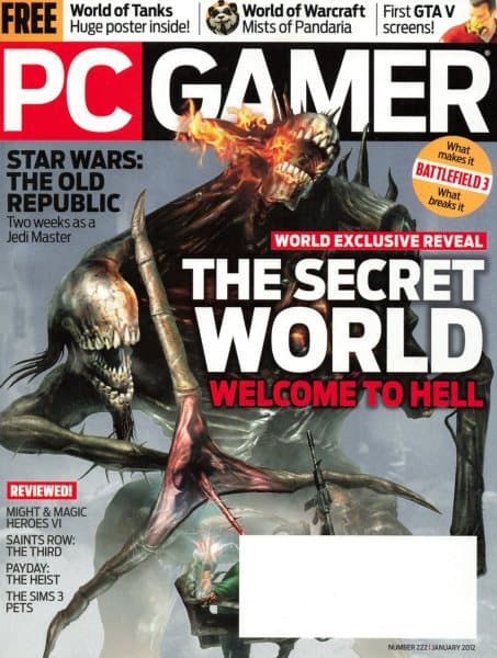 Cover of PC Gamer (US) issue 222
