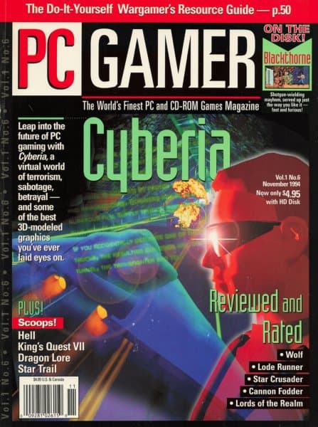 Cover of PC Gamer (US) issue 6