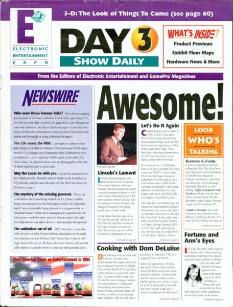 Cover of E3 Show Daily issue special