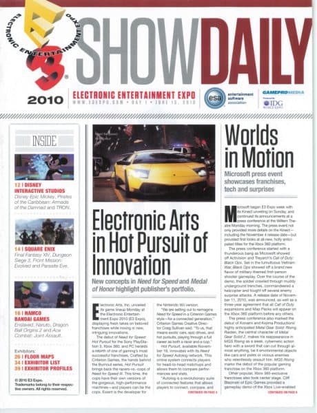 Cover of E3 Show Daily issue special