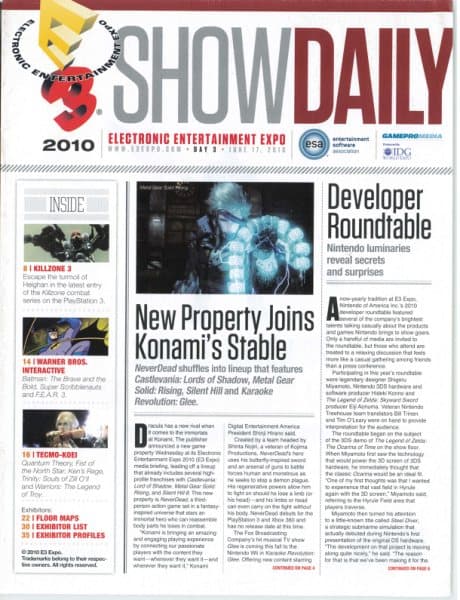 Cover of E3 Show Daily issue special