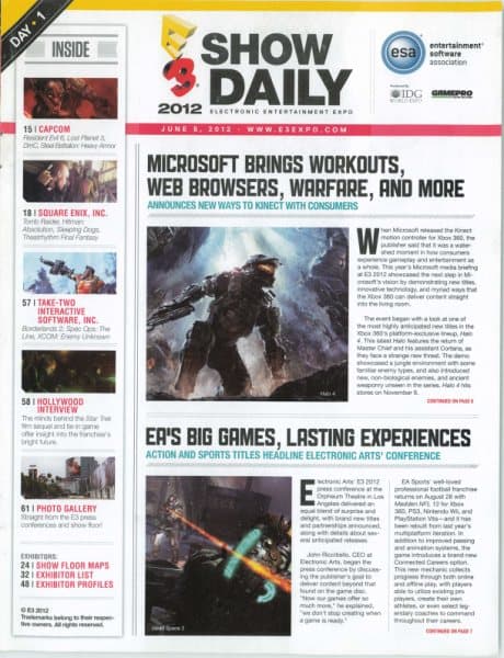 Cover of E3 Show Daily issue special