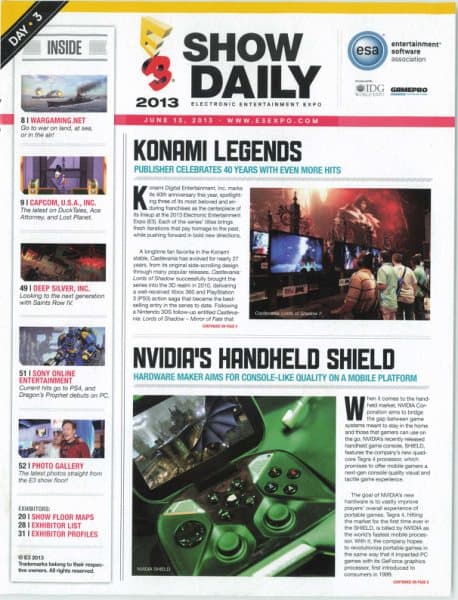 Cover of E3 Show Daily issue special