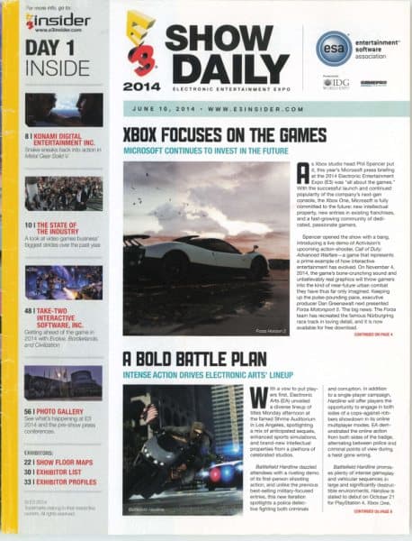 Cover of E3 Show Daily issue special