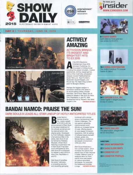 Cover of E3 Show Daily issue special