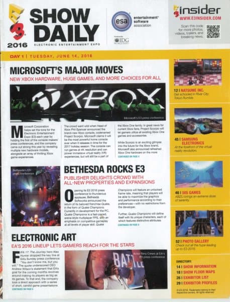 Cover of E3 Show Daily issue special