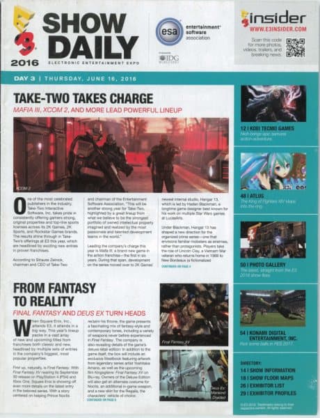 Cover of E3 Show Daily issue special
