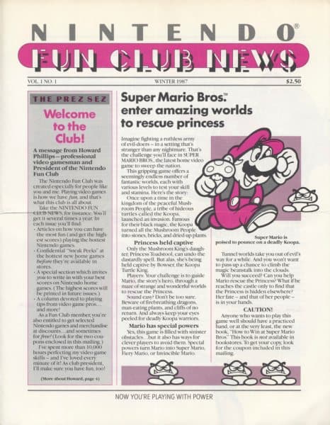 Cover of Nintendo newsletters