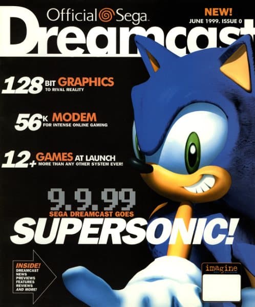 Cover of Official Sega Dreamcast Magazine (US) issue 0